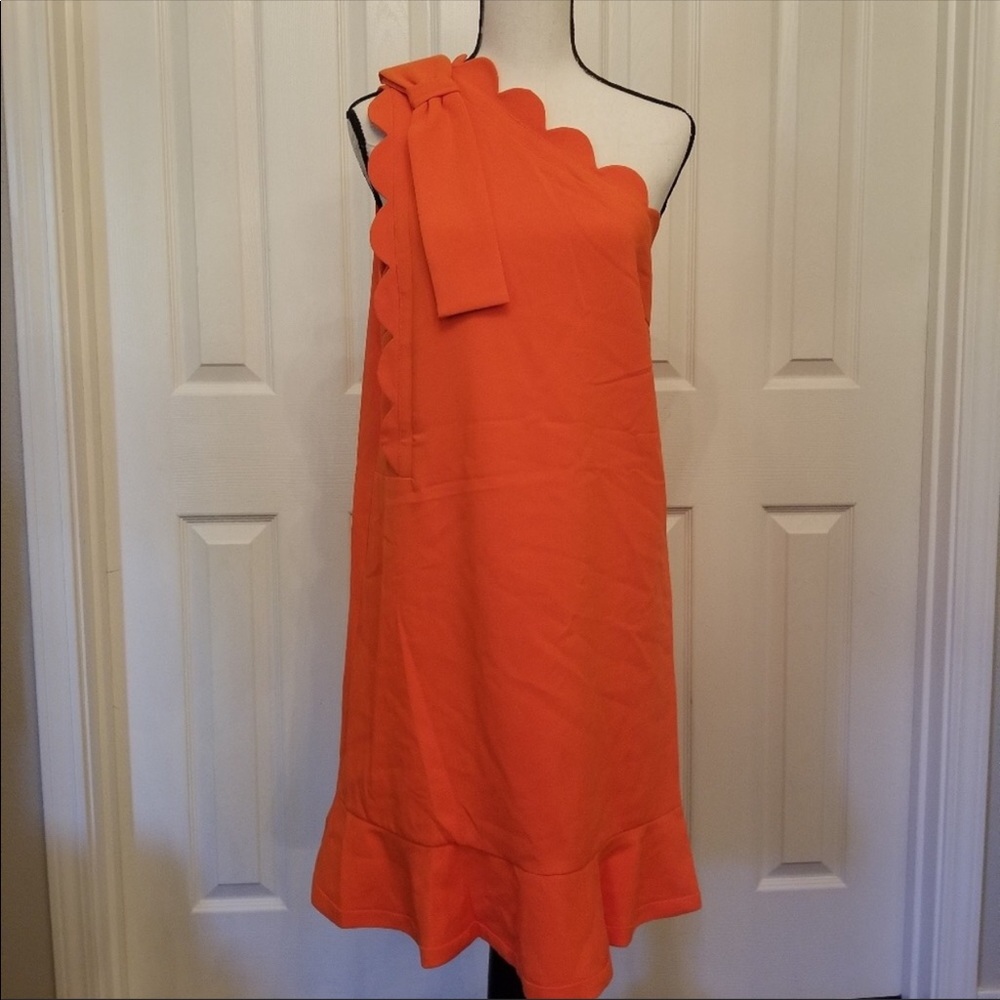 ❤️ Victoria Beckham Orange scallop dress 3x Small Med
